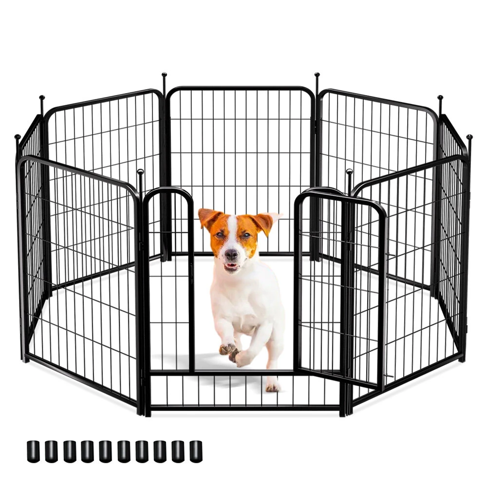 (image for) PawGiant Dog Playpen Designed for Indoor Use, Dog Pen with Rubber Pads for Small Medium Dogs Puppy Inside