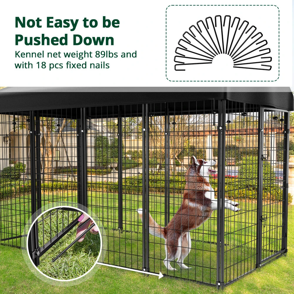(image for) PawGiant Oversized Large Dog Kennel Outdoor Anti-UV Dog Playpen House Fence Pet Crate US
