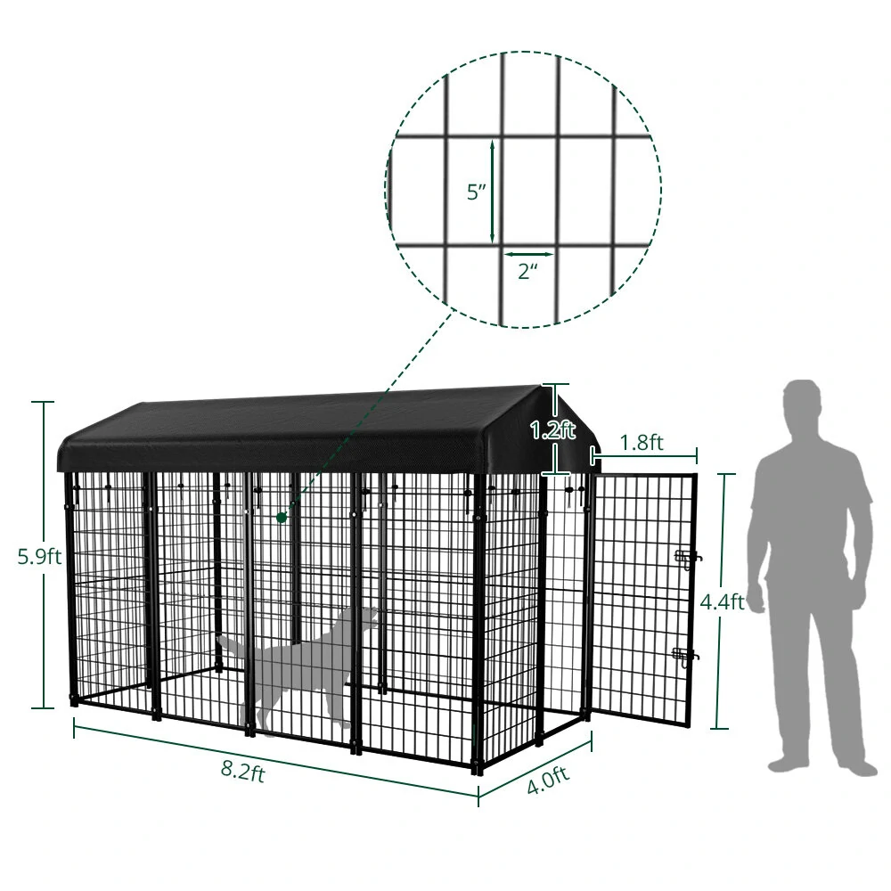 (image for) PawGiant Oversized Large Dog Kennel Outdoor Anti-UV Dog Playpen House Fence Pet Crate US