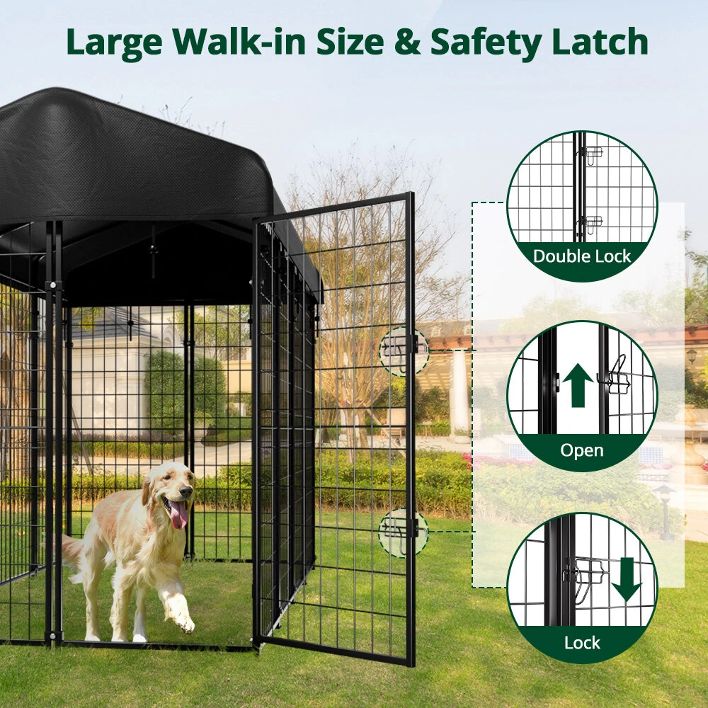 (image for) PawGiant Oversized Large Dog Kennel Outdoor Anti-UV Dog Playpen House Fence Pet Crate US